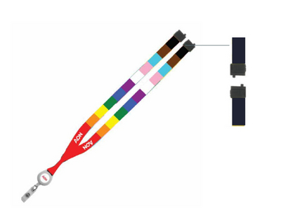 Pride Lanyard with Retractable Reel & Safety Release